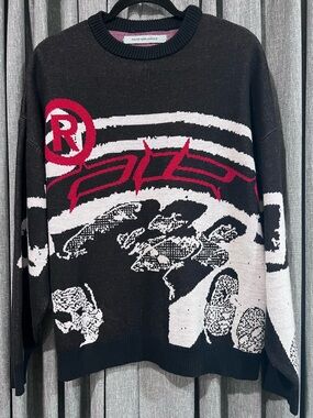 Racer Worldwide OG RED Knit V1 2021 Sweater Y2K Archive M